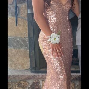 Prom/ Ball Light Pink Sparkly Dress